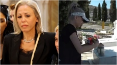 Άννα Φλωρινιώτη: Στον τάφο του πατέρα της εννιά μέρες μετά τον θάνατό του - Δείτε το βίντεο