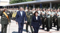 Σχολή Ευελπίδων: Σακελλαροπούλου και Στεφανής στην τελετή αποφοίτησης των νέων ανθυπολοχαγών