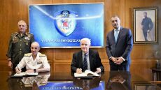 Υπογράφηκε η σύμβαση για τη δωρεά του νέου πλοίου γενικής υποστήριξης «Περσέας» στο Πολεμικό Ναυτικό