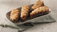 Παπουτσάκια με πουρέ πατάτας με μανιτάρια και τρούφα