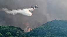 Φωτιά στα Δερβενοχώρια: Ανεξέλεγκτο το μέτωπο κινείται προς τη Μαγούλα