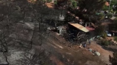 Φωτιά στον Κουβαρά: Συγκλονιστικό βίντεο από drone του Guardian