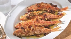 Μπαρμπούνια τηγανητά σαβόρο