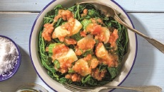 Βλίτα σαλάτα με πατάτες, κολοκυθάκια και ντομάτα