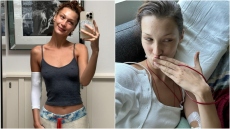 Μπέλα Χαντίντ: Ταλαιπωρημένη αλλά χαμογελαστή στις νέες φωτογραφίες από τη θεραπεία της