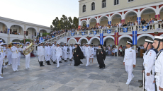 Δοκιμαστικές πτήσεις αεροσκαφών πάνω από την Τήνο ενόψει Δεκαπενταύγουστου