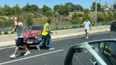 Καραμπόλα τεσσάρων αυτοκίνητων στην Αθηνών-Λαμίας στο ύψος του Αγίου Στεφάνου - Δείτε φωτογραφίες