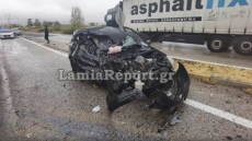  Νταλίκα «διέλυσε» δύο αυτοκίνητα στην Εθνική Οδό Λαμίας - Δομοκού, νεκρή η μια οδηγός