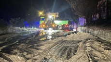 Κλειστή προσωρινά η εθνική οδός Λαμίας - Καρπενησίου