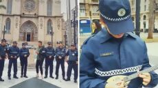 Βίντεο: Ελληνας μπουζουξής έβαλε γυναίκα αστυνομικό στη Βραζιλία να παίξει μπαγλαμά