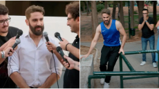 Διονύσης Ατζαράκης: Viral το «τρολ» βίντεο με τον Λάμπρο Φισφή για τον Κασσελάκη - Το παρκούρ, η πολιτική και το σκυλί του