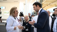 Κασσελάκης: Επίσκεψη στο νοσοκομείο «Γεννηματάς» - Παρούσα και η Παγώνη
