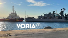 Θεσσαλονίκη: Ολοκληρώθηκε η ρυμούλκηση του ιστορικού αντιτορπιλικού «Βέλος» - Έδεσε στην προβλήτα 2 του λιμανιού