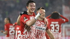  Μίκαελ Γκρέγκοριτς: Πέτυχε χατ - τρικ κόντρα στον Ολυμπιακό και ψηφίστηκε MVP της αγωνιστικής στο Europa League - Βίντεο 