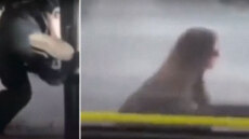 Αττική: Απίστευτο βίντεο με επιβάτιδα λεωφορείου στην Αττική να πηδά από το παράθυρο