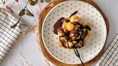 Προφιτερόλ με κάστανα