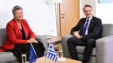 Κυριάκος Μητσοτάκης: Συναντήθηκε με την ευρωπαία επίτροπο Εσωτερικών Υποθέσεων, Ίλβα Γιόχανσον