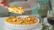 Τάρτα με κολοκύθα, μπλε τυρί και φουντούκια