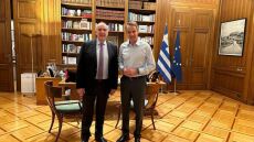 Συνάντηση Μητσοτάκη - Μεϊμαράκη ενόψει ευρωεκλογών