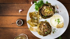 Πεντανόστιμη ψητή αγκινάρα στη φριτέζα αέρος σε 15 λεπτά