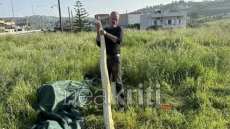 Ηράκλειο: Πήγαν στο χωράφι και βρήκαν πύθωνα 5 μέτρων - Viral οι εικόνες με το φίδι