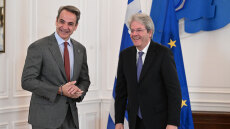 Εύσημα Τζεντιλόνι για την ελληνική οικονομία - Μητσοτάκης: Συνεχίζουμε τις μεταρρυθμίσεις με μεγάλη ταχύτητα