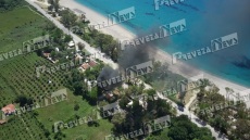 Φωτιά σε κάμπινγκ στην Πρέβεζα - Κάηκαν τροχόσπιτα