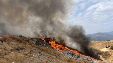 Φωτιά σε πρώην χωματερή στο Αλιμάκι Κυπαρισσίας - Επιχειρούν και εναέρια