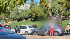 Καραμπόλα με τέσσερα οχήματα στη Βασιλίσσης Σοφίας  - Δείτε βίντεο