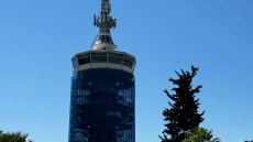 Θεσσαλονίκη: Ο πύργος του ΟΤΕ «ντυμένος» με σκαλωσιές	