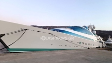 Χανιά: Στο λιμάνι της Σούδας τεράστια θαλαμηγός μέλους της βασιλικής οικογένειας των Ηνωμένων Αραβικών Εμιράτων