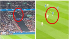 Εθνική Ελλάδος: Φίλαθλος πέταξε σαΐτα στο Γουέμπλεϊ και έφτασε μέχρι τον Μπακασέτα - Δείτε το βίντεο