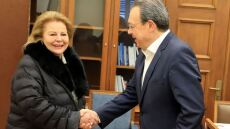 Με τη Λούκα Κατσέλη συναντήθηκε στη Βουλή ο Σωκράτης Φάμελλος