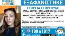Αγωνία για την 22χρονη Γεωργία που εξαφανίστηκε ανήμερα του Πάσχα από το Κερατσίνι