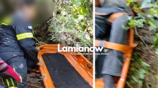 60χρονος στη Φθιώτιδα άλλαζε λάστιχο, παραπάτησε και έπεσε σε γκρεμό - Ανασύρθηκε ελαφρά τραυματισμένος 
