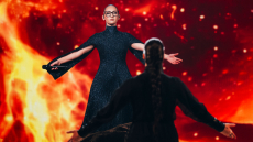 Eurovision 2025: Ποια είναι η μαυροφορεμένη «μάνα» της «Αστερομάτας» που συνόδευσε την Κλαυδία στη σκηνή της Βασιλείας
