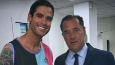 Η συνάντηση του Άρη Μουγκοπέτρου με τον Άδωνι Γεωργιάδη στο ΚΑΤ