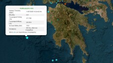 Σεισμική δόνηση 5 Ρίχτερ δυτικά των Στροφάδων