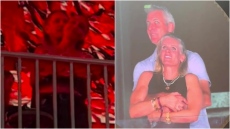 Η Πηνελόπη Αναστασοπούλου και ο σύζυγός της έκαναν αναπαράσταση τη σκηνή με το παράνομο ζευγάρι στη συναυλία των Coldplay - Δείτε βίντεο