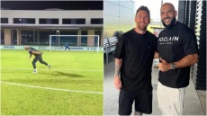 Ο σωματοφύλακας του Μέσι κλέβει την παράσταση με τρομερό βολέ - Το βίντεο που έγινε viral
