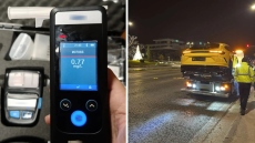 Οδηγός εγκατέλειψε το όχημά του σε στάση λεωφορείου όταν είδε μπλόκο για αλκοτέστ, επτά συλλήψεις στην Αττική