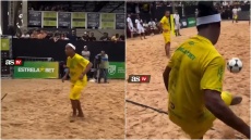 Ροναλντίνιο: Στα 45 του παίζει ποδοβόλεϊ και παραδίδει μαθήματα τεχνικής, δείτε βίντεο
