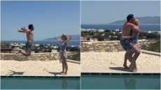 Το χιουμοριστικό βίντεο της Ντορέττας Παπαδημητρίου με τις πόζες του Γιώργου Γεροντιδάκη στον αέρα