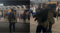 Αποθεωτική υποδοχή στον Τεντόγλου με χειροκροτήματα, αγκαλιές και φιλιά στο ξενοδοχείο της Εθνικής, δείτε βίντεο 