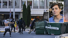 Χάος στο Μπιλμπάο: Σοβαρά επεισόδια και συλλήψεις μετά την ακύρωση εκδήλωσης ακροδεξιού ινφλουένσερ, κουκουλοφόροι έκαψαν αυτοκίνητα, βίντεο