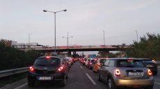 Κυκλοφοριακές ρυθμίσεις στην Αθηνών - Λαμίας, στο ύψος του Αγίου Στεφάνου