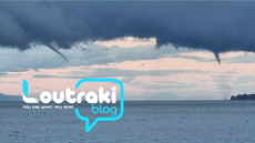 Δίδυμοι υδροστρόβιλοι «τάραξαν» τα νερά του Κορινθιακού - Δείτε εντυπωσιακές φωτογραφίες