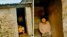 Ανατριχιαστικές εικόνες: Κρατούσε τη σύζυγό του και μητέρα 8 παιδιών αλυσοδεμένη σε μία παράγκα