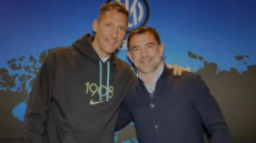 Καραγκούνης: Αποθεώθηκε μαζί με τον Ματεράτσι από τους φίλους της Ίντερ στις ΗΠΑ - Δείτε βίντεο