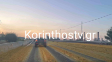 Γέμισε με πορτοκάλια η εθνική οδός Αθηνών – Κορίνθου (Φωτογραφίες)